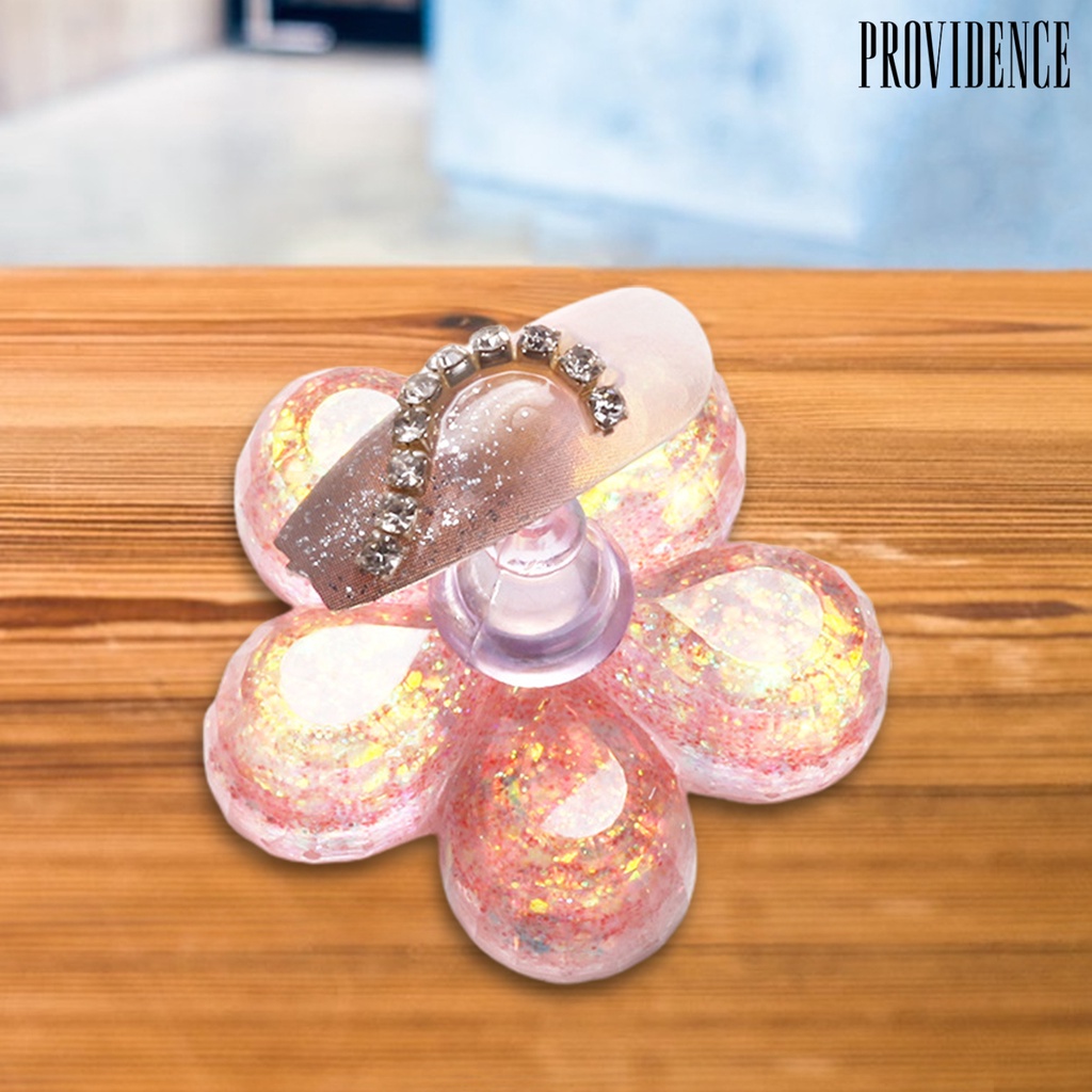 Providence 1 Set Stand Holder Kuku Palsu Bahan Resin Untuk Display / Latihan Nail Art DIY