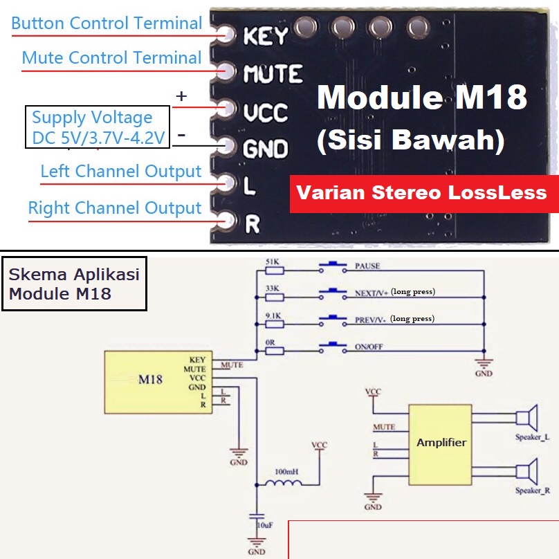 Mini Modul Bluetooth HIFI Stereo Audio Receiver Module Board Micro USB