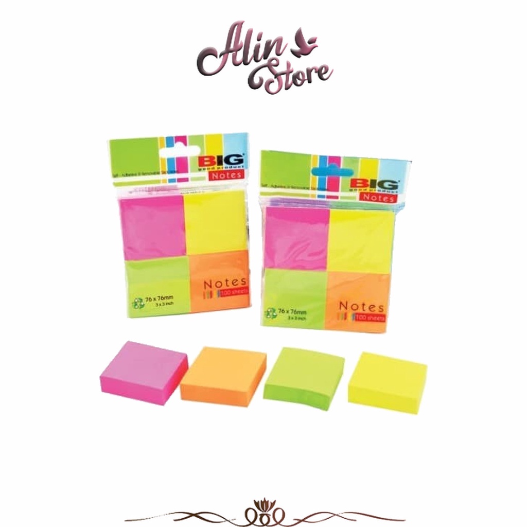 

Sticky Note / Post It76x76 4 Warna Big