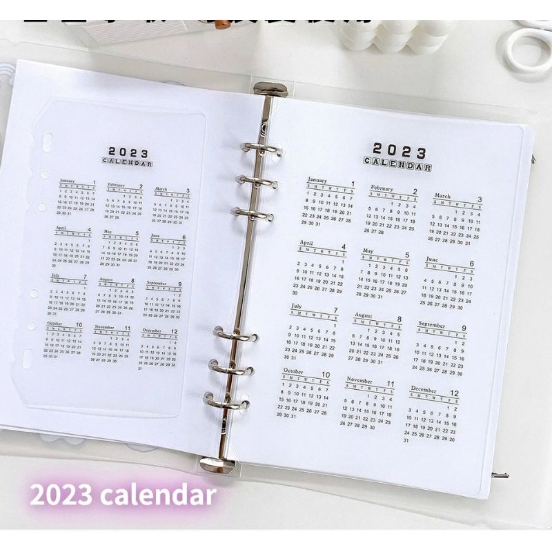 

Pembatas Binder A6 Devider Kalender 2023