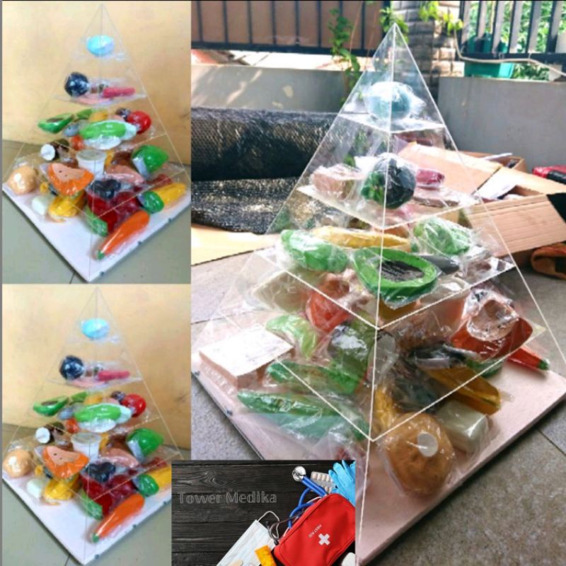 MANIKIN FOOD MODEL PIRAMIDA // Food model Piramida