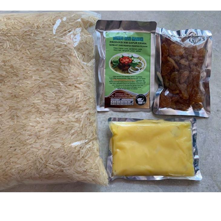 

SALE✅MURAH ' PAKET BERAS BASMATI, BUMBU, MINYAK SAMIN & KISMIS, bisa buat 12-14 porsi|KD7