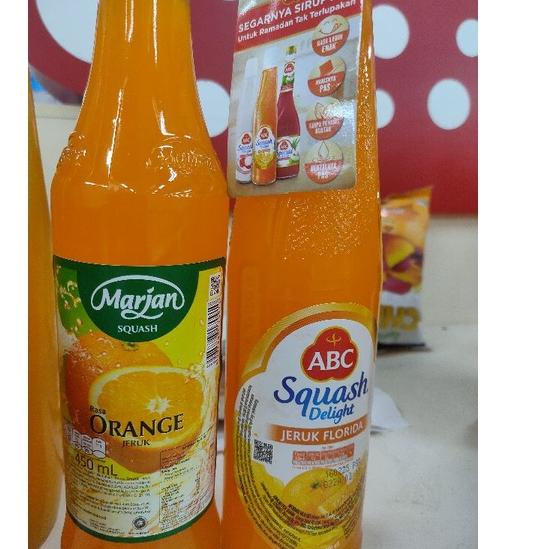 

Silahkan Belanja--ABC Syrup Squash Orange 460ML/Marjan 450ML