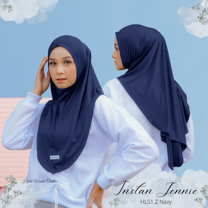 

Hijabwanitacantik - Instan Jennie Sporty Hijab - Navy