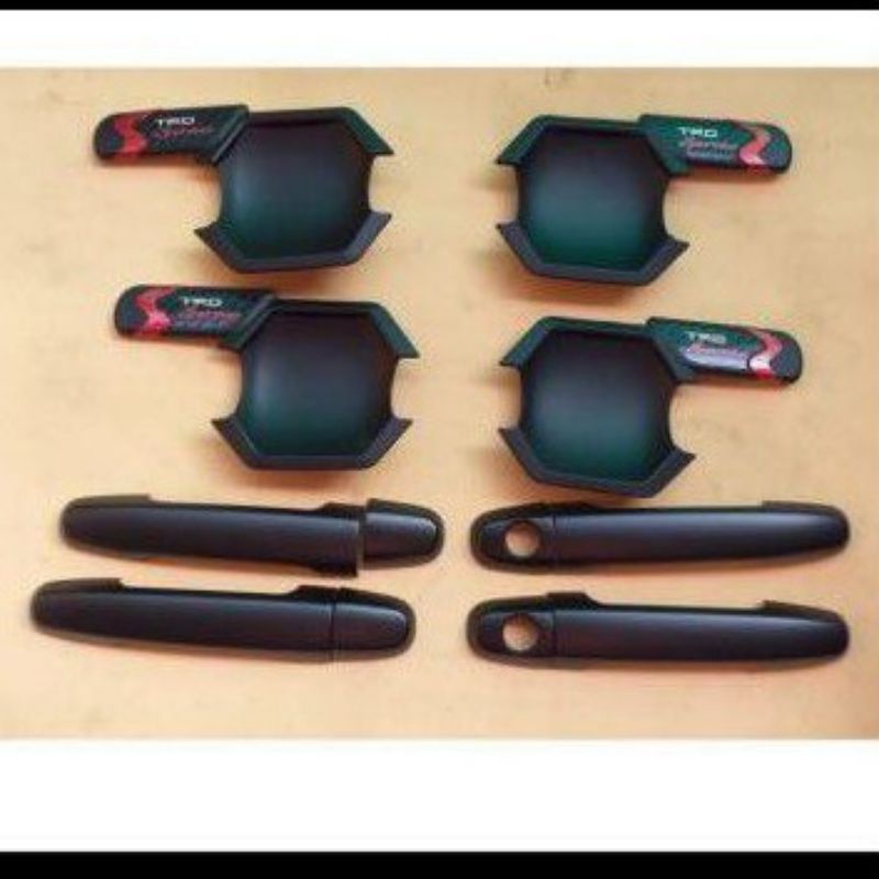Toyota vios paket handle outer mangkok TRD hitam doff