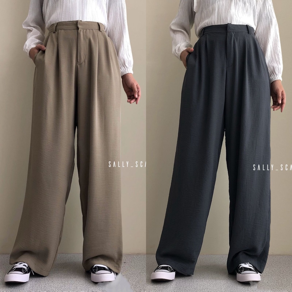 Oklay loose pants Crinkle