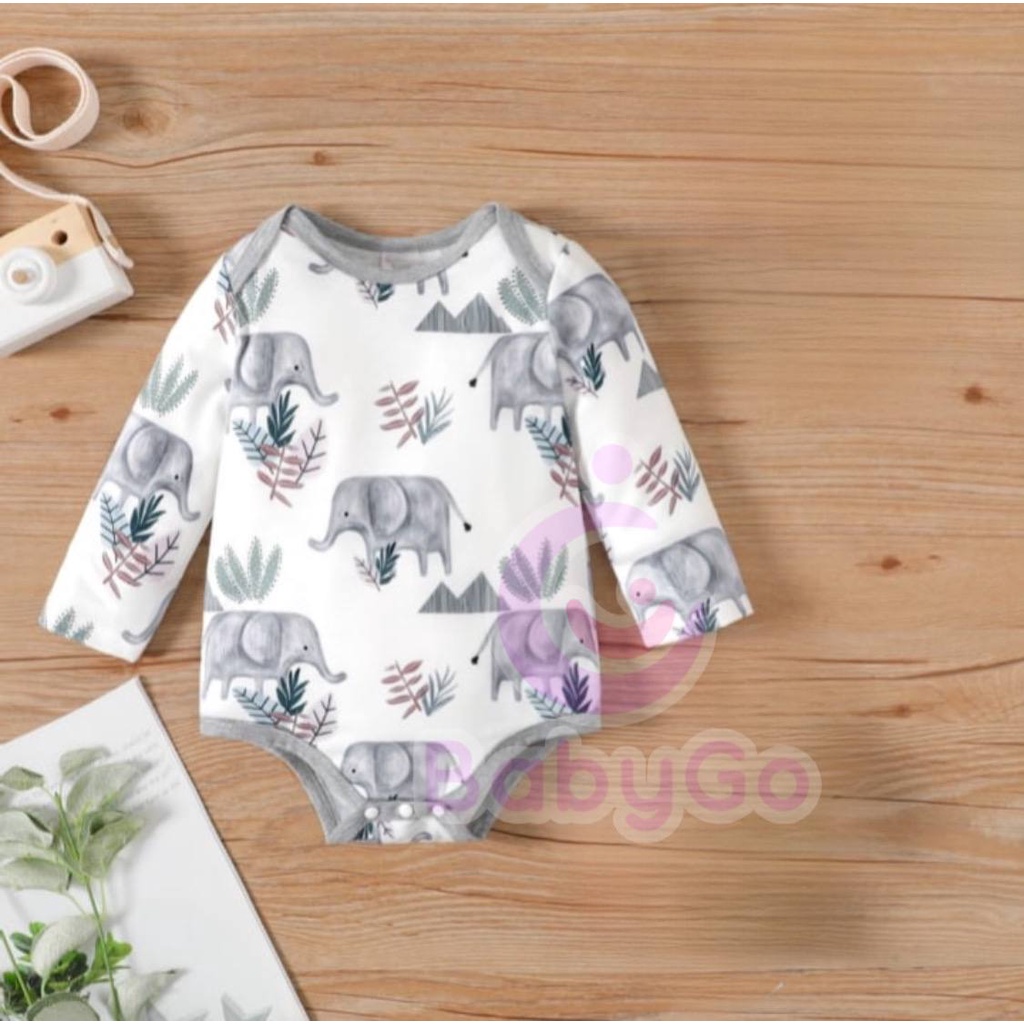 Jumper bayi Lengan Panjang Motif / Pakaian bayi Fashion