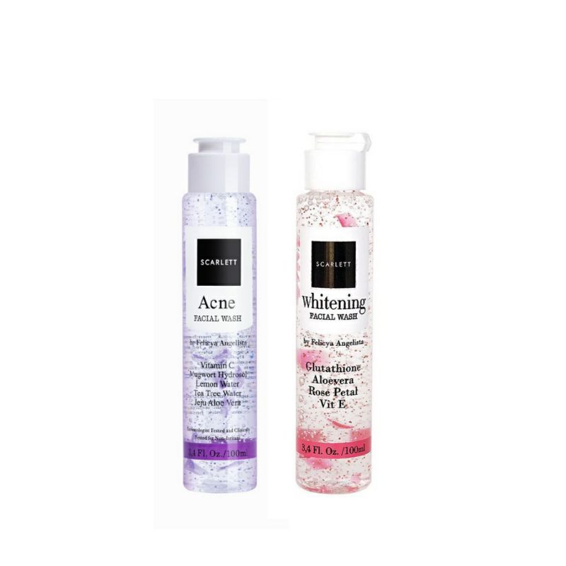 Scarlett Whitening Facial Wash /Sabun Pencuci Muka/ Whitening / Acne