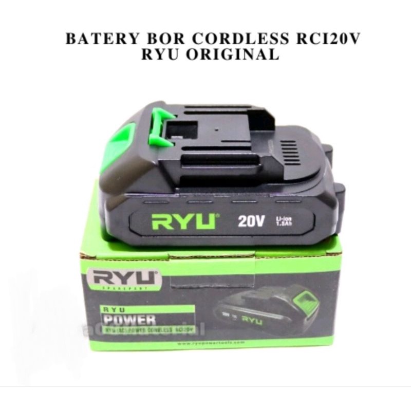 Ryu Baterai Mesin Bor 20 Volt Cordless Tipe RCI20V 1,5Ah Original Terbaru