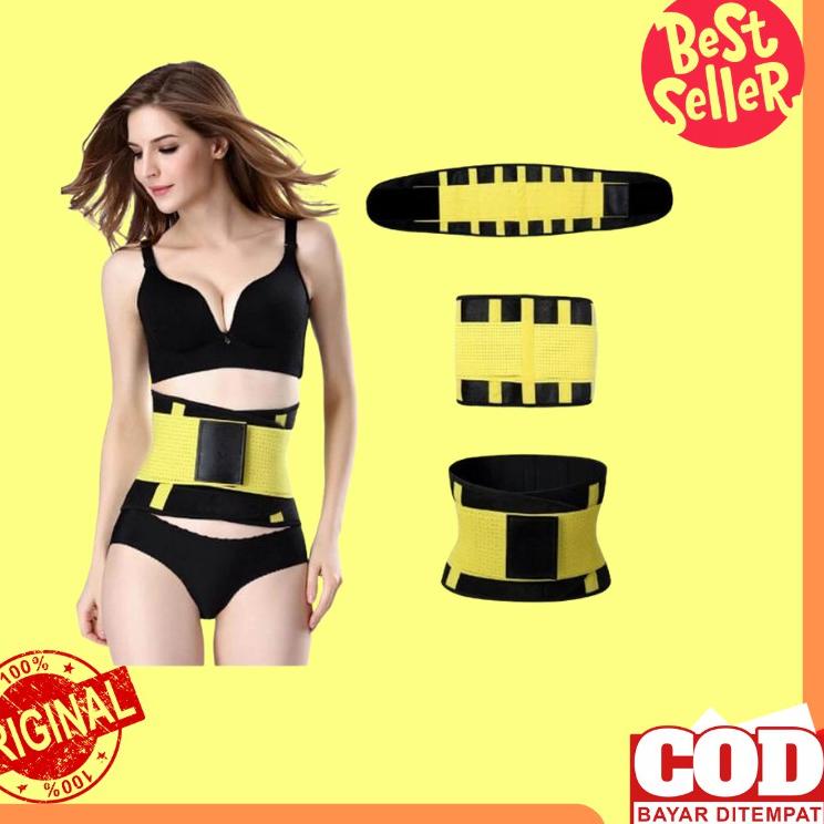 Grosiran--Korset Pembakar Lemak Korset Pelangsing Penghlang Perut Buncit Hot Shaper Power Belt Origi