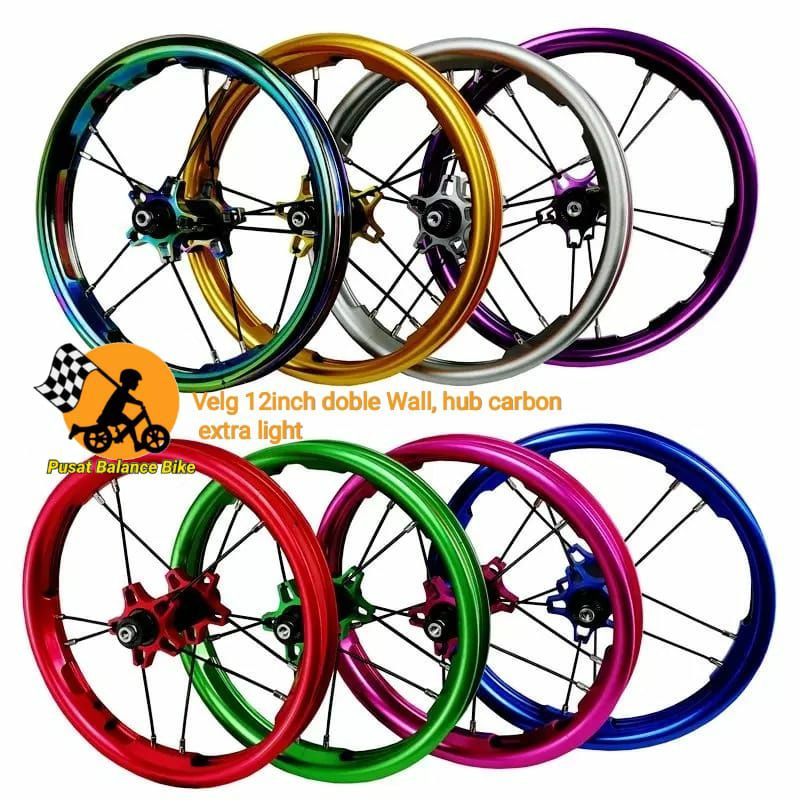 (Bisa COD) Wheelset Alloy Hub Carbon Pushbike OLD 85mm & 95mm