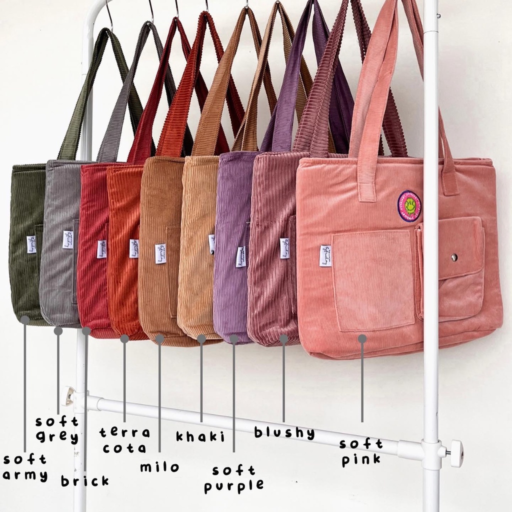 Stelle Corduroy Tote Bag