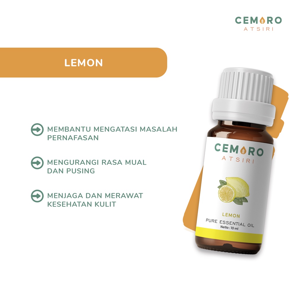 Lemon Essential Oil 15 ML by CEMORO ATSIRI