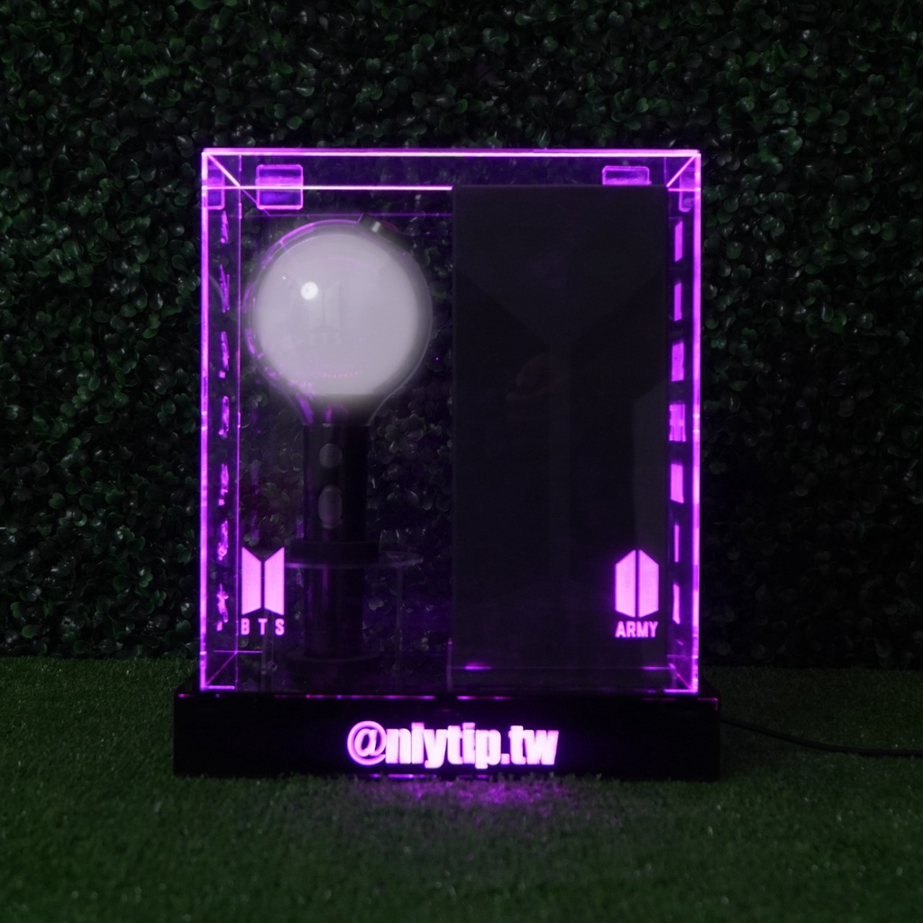 Box Lightstick BTS SE dan Kardus TTD NAMA MEMBER dgn Lampu Outline Kabel USB / Box Lightstick BTS SE
