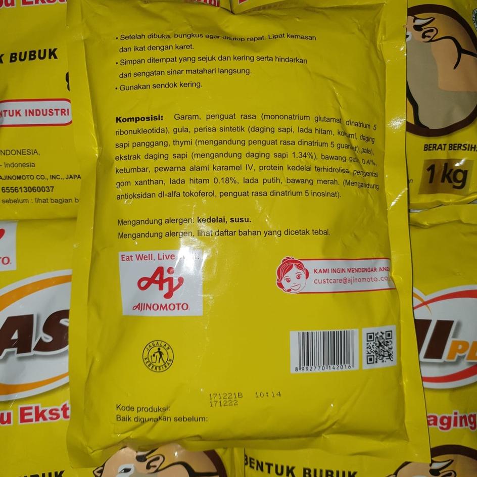 

CODE0r5Qf--[Pak 1 kg] Dashiplus Dashi plus Bumbu rahasia Ekstrak Daging SAPI Ajinomoto Kemasan 1kg - DASHIPLUS