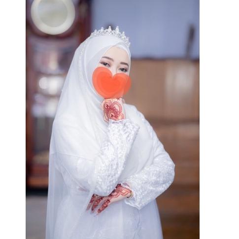 Paling Diminati FULL BRUKAT [FREE HIJAB ]GAUN AKAD GAMIS AKAD WALIMAH