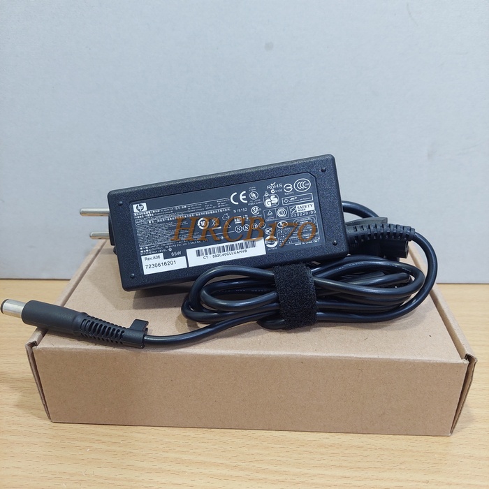 Adaptor Charger Laptop Hp 18.5V - 3.5A 65W Jarum DC 7.4*5.0mm -HRCB