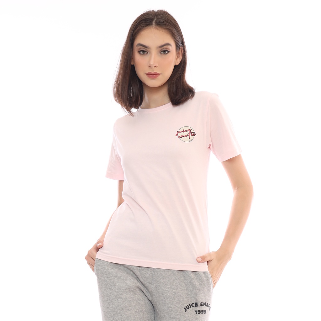 Juice Ematic Kaos Lengan Pendek Wanita Merah Muda Penelope LTSS24602-PNK Planet Surf