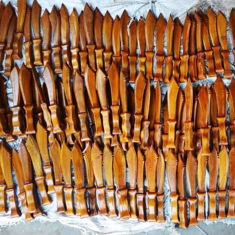 BARANG TERUPDATE Belati Latihan PSHT/Belati Siswa PSHT/Belati Kayu Jati 2485 ↫