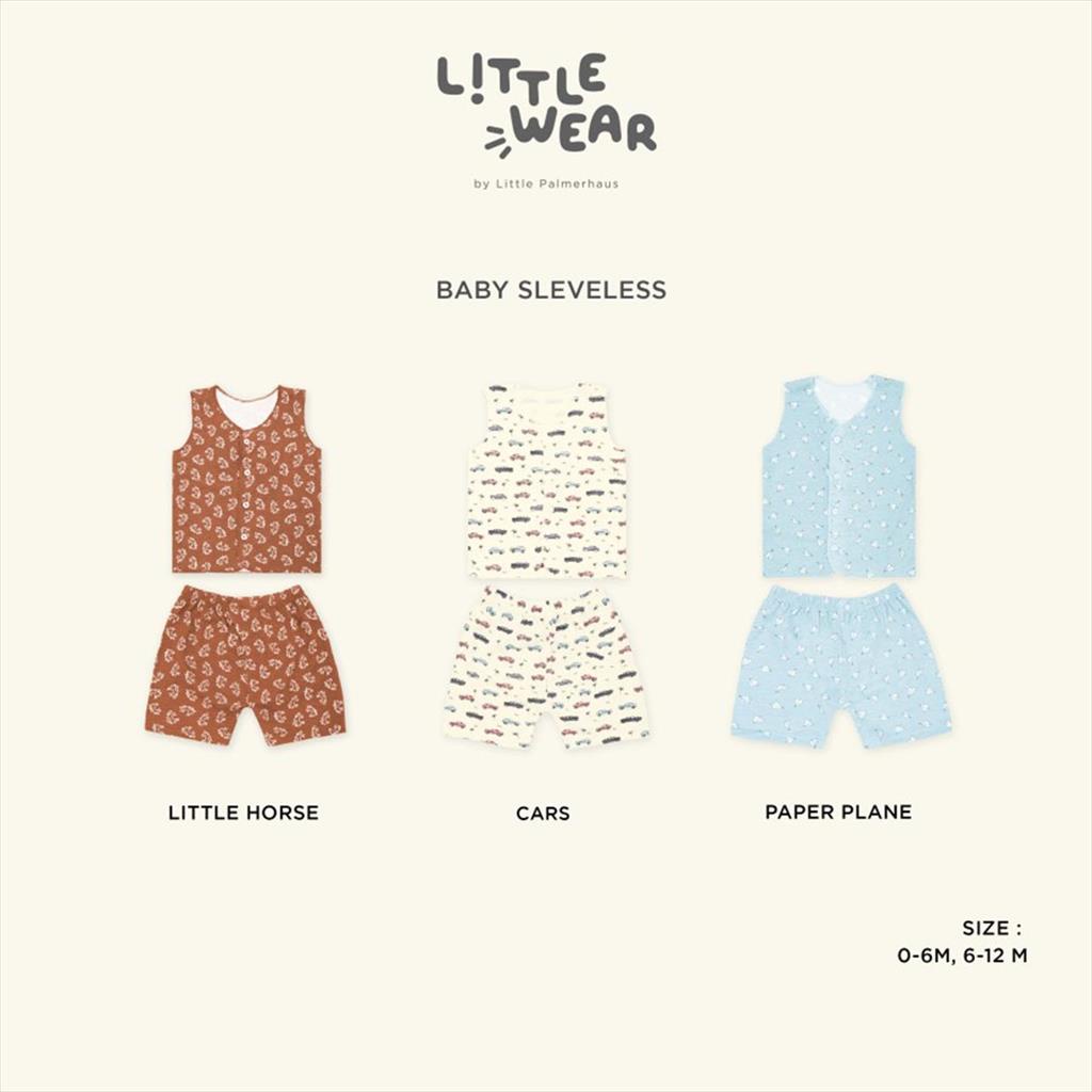 Paper Plane Little Palmerhaus Little Wear Baby Sleeveless Set Bayi