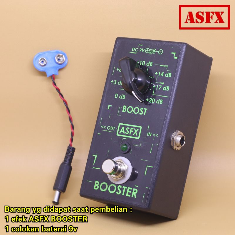 Efek gitar booster ASFX murah guitar pedal boost AS Effect stompbox