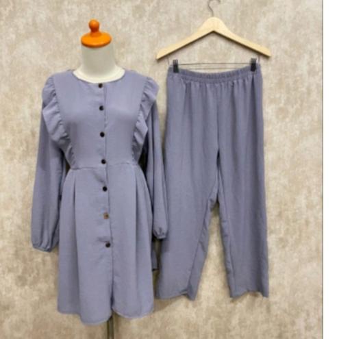 Booming SET WANITA TERBARU (BAJU TUNIK + CELANA ) SETELAN WANITA TERBARU TRENN 2022