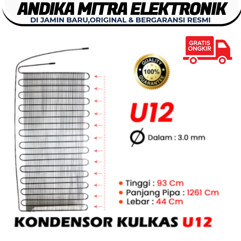 Kondensor Kulkas - Condensor 12U Berkualitas dan Tahan Lama