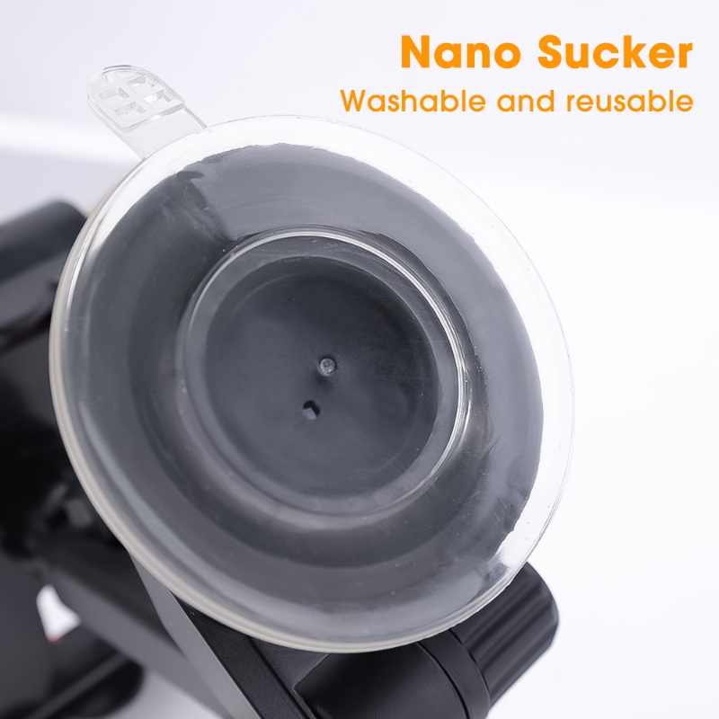 1 Pc 360 Derajat° Stand Holder Hp / Tablet Lengan Panjang Bisa Dilipat Dengan Kop Kaca Untuk Dashboard Mobil