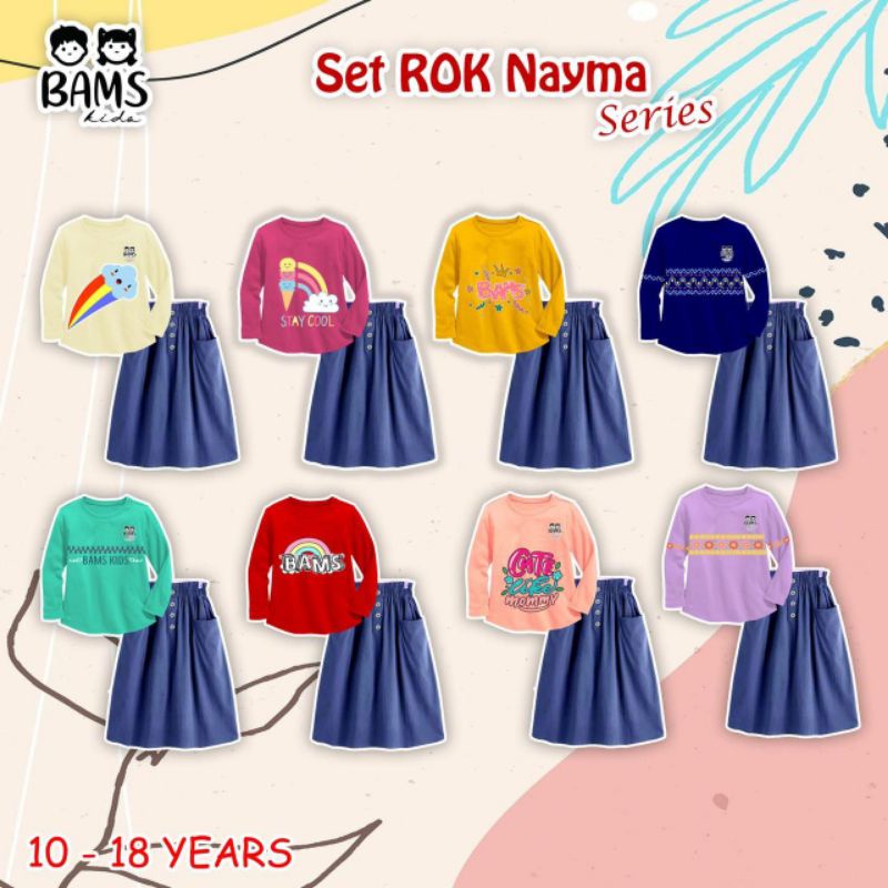 setelan rok nayma setelan rok jeans pakaian panjang anak kaos panjang anak