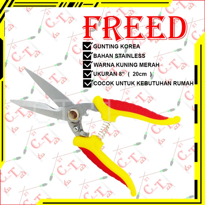 

Diskon Gunting Serbaguna Korea - Gunting Dahan - Gunting Ranting Freed 8 Inch Bergaransi