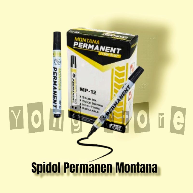 

Spidol Permanent / Spidol Besar Montana Mp12 / Permanent Marker (1 Pcs) / Spidol Permanen Montana MP-12 / Murah Grosir