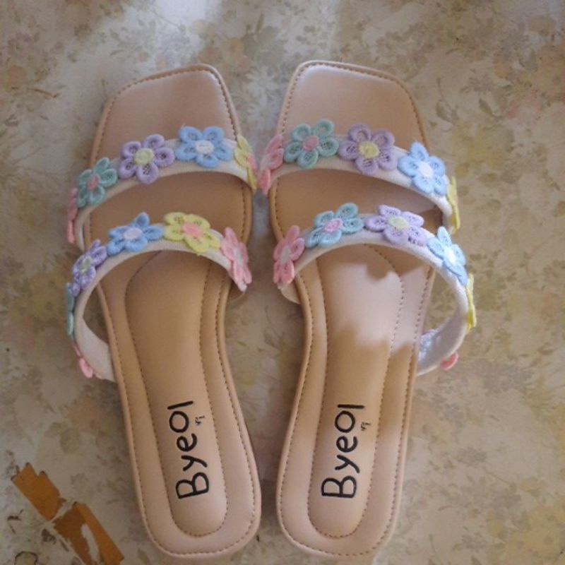 its byeol official BOMI sandal rainbow sz 38 UNDER BYEOL PRICE