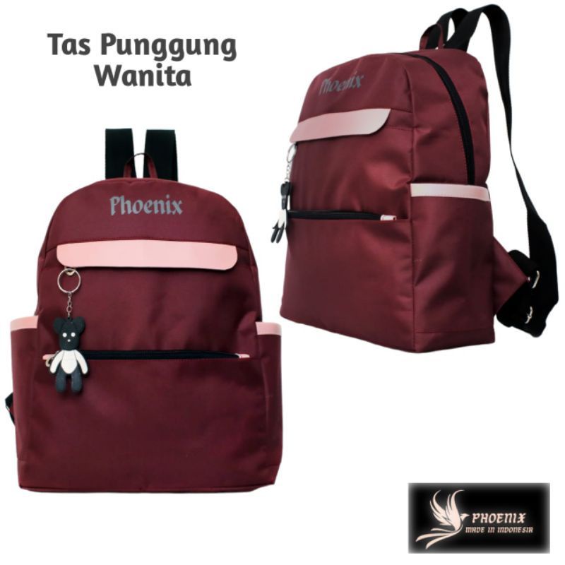 Tas Ransel Wanita Tas Sekolah Phoenix Backpak Perempuan