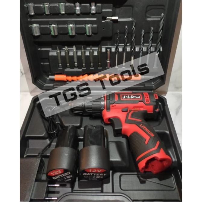 Cordless Drill Battery 12V - Bor Obeng Baterai - Include Tool Kit -Jld