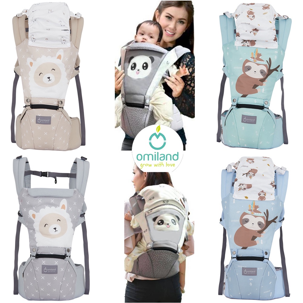 OMILAND MURAH GENDONGAN HIP SEAT / GENDONGAN SAMPING BAYI ANAK GENDONGAN DEPAN BELAKANG 6 POSISI HIPSEAT OB15204