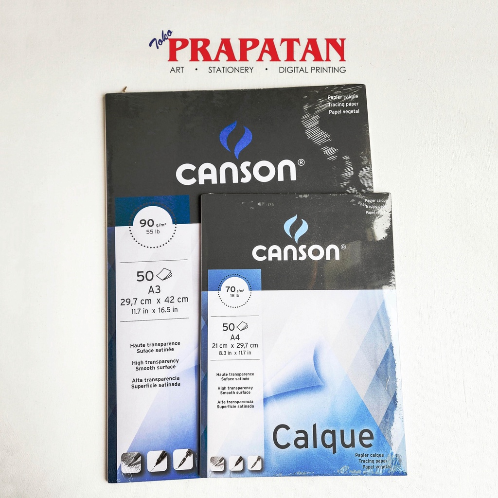 

Canson Calque Pad Tracing Paper Satin Finish A4/A3 Kalkir | Buku Gambar