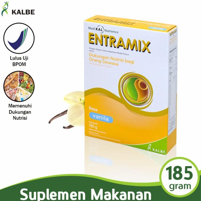 

[ COD ] KALBE Entramix Vanilla 174 G Bubuk Susu Pangan Olahan Untuk Dukungan G