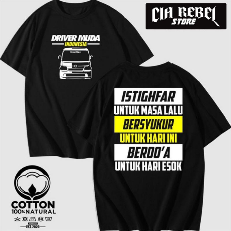 Kaos Baju Otomotif Driver Muda Indonesia Daihatsu GranMax - Cia Rebel