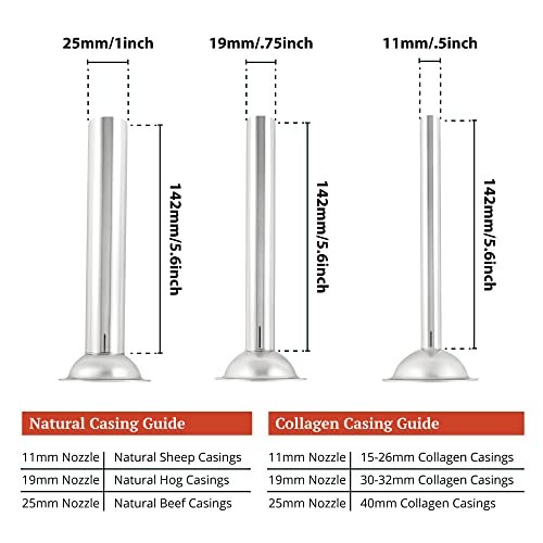 Sostel Sigval Sausage Stuffer Machine, Manual Sausage Maker