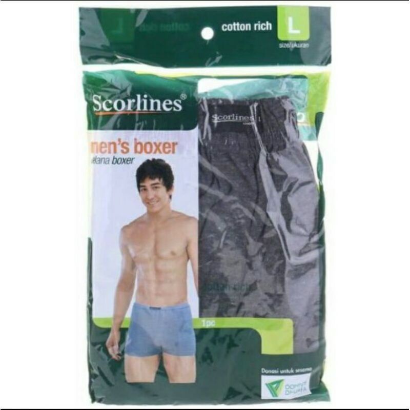 Celana Pendek BOXER SCORLINES (Scorlines)Ready COD