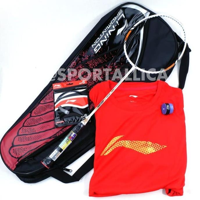 PAKET LENGKAP RAKET BADMINTON LINING SS 88 SS88 Super Series 88 ORI