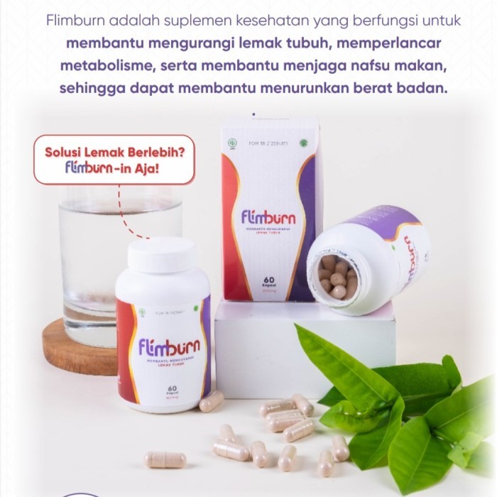 Grosir Flimburn By Flimty Kapsul Diet Pembakar Lemak 1 Botol 60 Kapsul