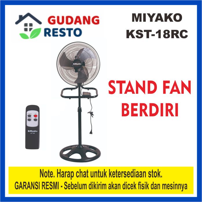 Miyako KST 18 RC / 18RC Kipas angin fan industri besi 3 in 1 remote control ORIGINAL GARANSI