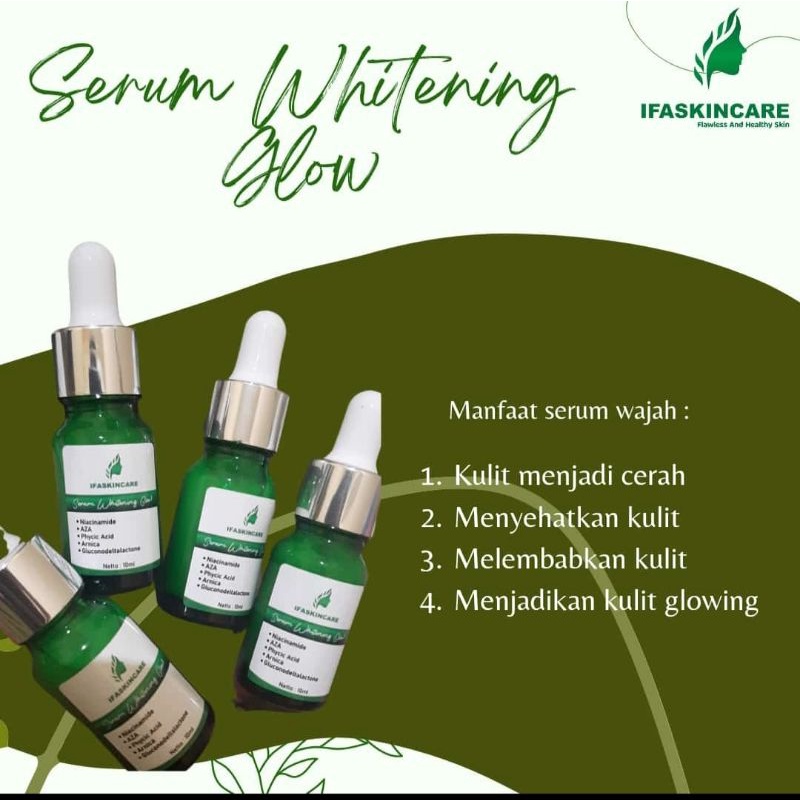 Serum whitening glow ifskincare / Pemutih wajah glowing / ifaskincare