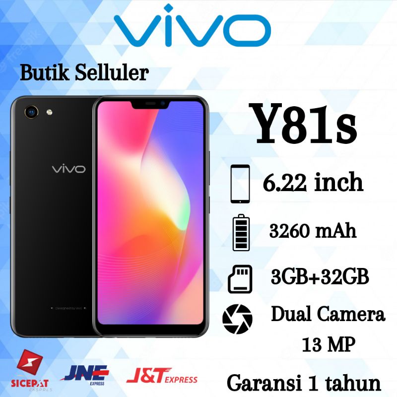 HP VIVO Y71/Y67/ Y81s/Y83 4-64gb fullset garansi toko 1 tahun android smartphone