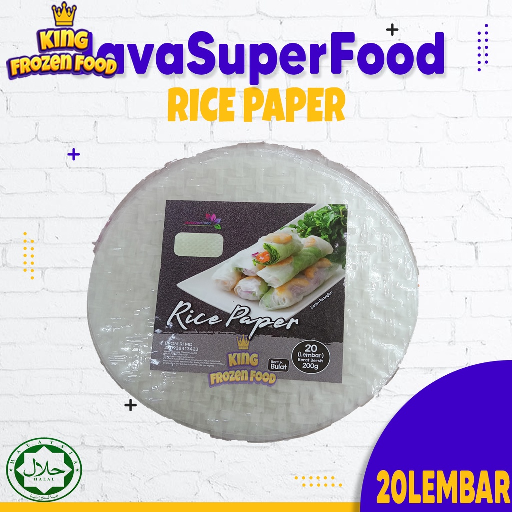 Rice Paper JavaSuperFoods Isi  - 20 Lembar