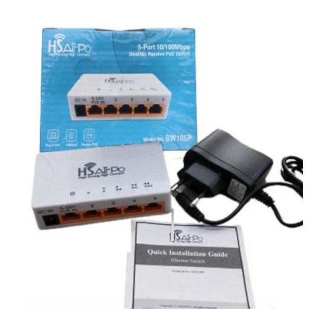 Switch/Hub HSAirpo SW105P 10/100Mbps 5 port LAN