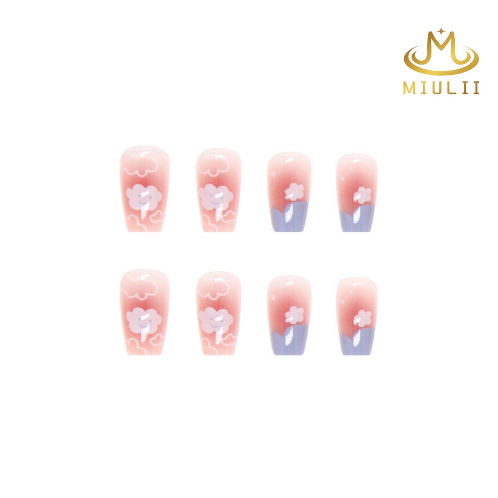 MIULII / KUKU PALSU   A0617  / 24PCS / 3D / NAIL ART / PREMIUM / CUTE / FREE LEM JELLY / KUTEK