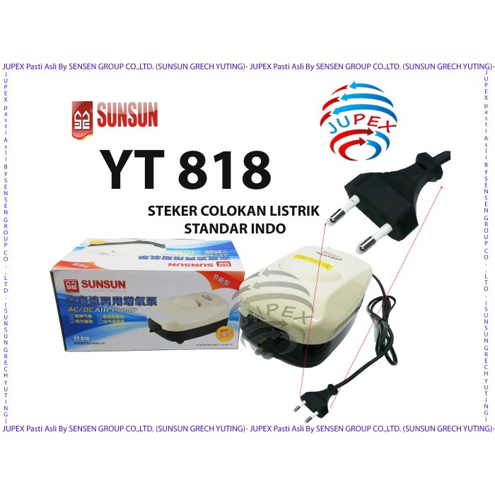 POMPA UDARA SUNSUN YT-818 AC/DC , AIR PUMP YT 818 , AIR PUMP ACDC