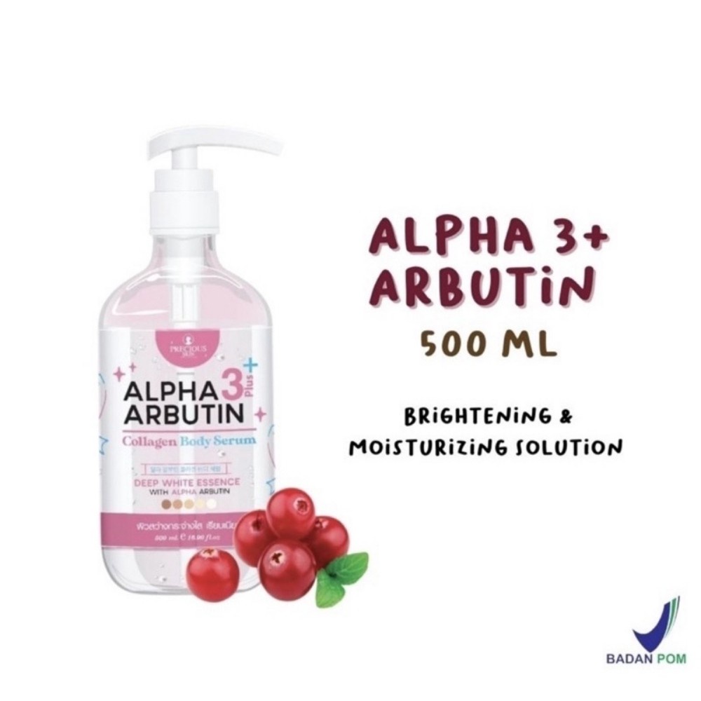 [ORI] Precious Skin Thailand Alpha Arbutin 3Plus 10x Whitening Booster Collagen Body Serum 500ml